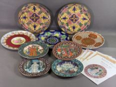 VILLEROY & BOCH 'Russian Fairytales' commemorative plates (4), Royal Doulton decorative plates (