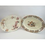 STAFFORDSHIRE MEAT PLATTERS - two excellent examples, 53 and 50cms L