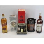 ALCOHOL - boxed Haig Scotch Whisky 1 litre bottle, Chivers Regal blended Scotch whisky aged 12