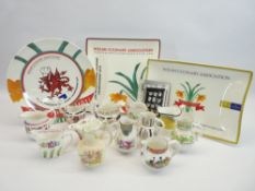 ROYAL WORCESTER HISTORICAL JUG COLLECTION (12) and three Welsh Culinary Association Championship