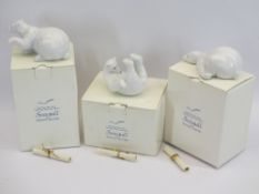 SEAGULL PORCELAIN COLLECTION - boxed panda bears