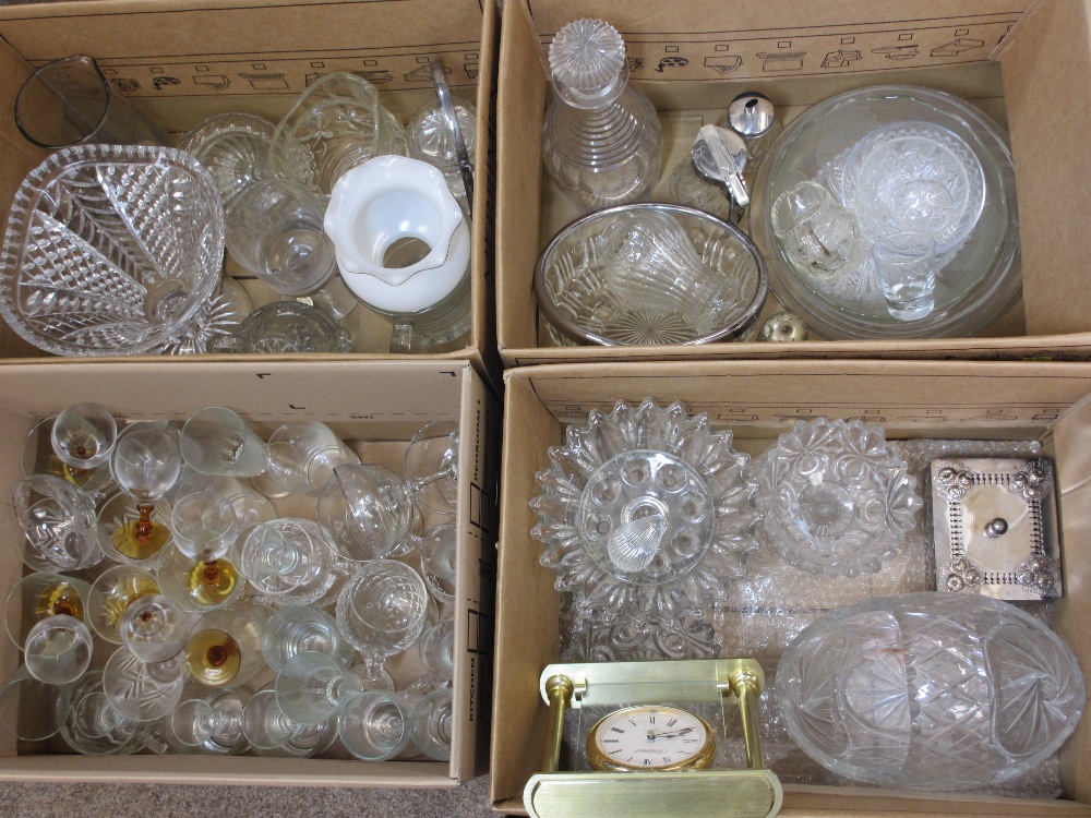 QUALITY GLASSWARE - a large quantity in 4 boxes