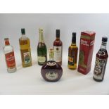 ALCOHOL - Robbie 54 Jamaican Rum, Oldesloer, other continental bottles, ETC