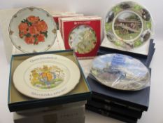 ROYAL ALBERT, WEDGWOOD, COALPORT, ETC - collectors' plates within packaging