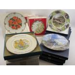 ROYAL ALBERT, WEDGWOOD, COALPORT, ETC - collectors' plates within packaging