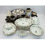 BAVARIAN DINNERWARE, and a quantity of assorted china and pottery