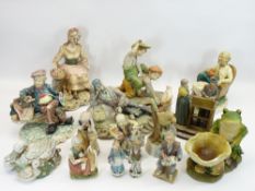 CAPODIMONTE TYPE FIGURES - a large assortment