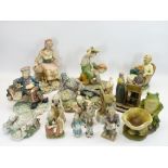 CAPODIMONTE TYPE FIGURES - a large assortment