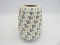 POOLE POTTERY 1950s FREE FORM VASE Y.F.P PATTERN - 14.5cms H, impressed No 684 along with printed