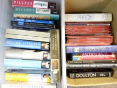 MILLERS & OTHER ANTIQUE REFERENCE BOOKS & CATALOGUES - a quantity within 2 boxes