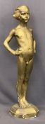 CLIVE THOMAS SCULPTURE - plaster copy of a young boy, 123cms tall