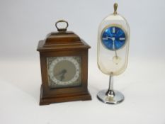 MID & LATE 20TH CENTURY MANTEL CLOCKS (2) to include a Time Master 8 Day Futuristic plastic