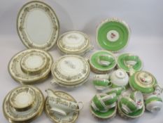 ENGLISH TEA & DINNERWARE including New Chelsea, Henley, a good assortment (approximately 60 pieces)