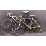 RALEIGH RACER BICYCLES (2) including a gent's Winner and a boy's Flyer, 92cms H, 165cms L and