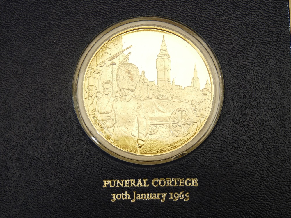 JOHN PINCHES HALLMARKED SILVER COMMEMORATIVE COINS - The Churchill Centenary Medals (24) in album - Image 5 of 7