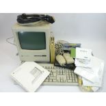 COMPUTING - Apple McIntosh Plus computer monitor and associated items with Owner's Guide