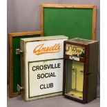 PUB STUFF/EX CROSVILLE SOCIAL CLUB - a vintage Ansells illuminated sign, 80.5cms H, 67cms W