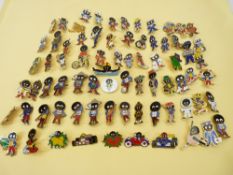 ROBERTSON GOLLY BADGES, YOUNG & OLD, APPROXIMATELY 70 including seven marked 'Gomm', three marked 'F