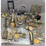 ASSORTED COLLECTABLES including 'V Acme Scoutmaster' whistle, bosun's whistle, military buttons,