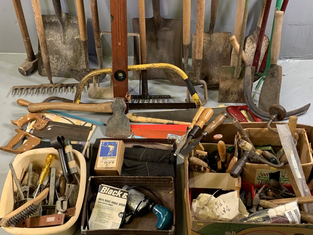 TOOLS - a large assortment of good hand tools and associated items