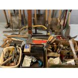 TOOLS - a large assortment of good hand tools and associated items