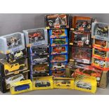 DIECAST MODEL VEHICLES - bubble packed, Burago and Maisto ETC, approximately twenty five