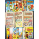 VINTAGE COMICS - 'Bullet' circa 1970s, approximately sixty issues and similar period 'Dandy' and '