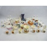CHINA & PORCELAIN CABINET COLLECTABLES, a quantity to include Doulton Bunnykins, Royal Worcester