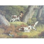 UNFRAMED COLOURED HUNTING PRINTS (7) - originally published 1801 with French and English titles, all