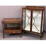 ANTIQUE & LATER FURNITURE, two items to include a Victorian mahogany two tier washstand having