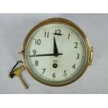 SHIPPING CLOCK - Smiths Astral bulkhead in brass