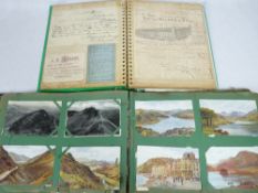 WALES VINTAGE POSTCARDS, bill heads and other ephemera, a collection in two volumes including