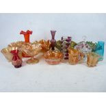 CARNIVAL & OTHER COLOURFUL GLASSWARE, A MIXED QUANTITY