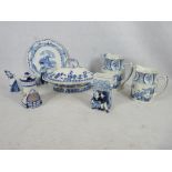 OLD CHELSEA, GRIMWADES, MINTONS & DUTCH DELFT BLUE & WHITE POTTERY GROUP