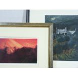 STEPHEN JOHN OWEN coloured limited edition print (1/20) - 'Sunset Gate', signed with initials and