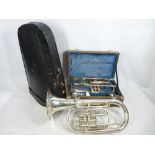 MUSICAL INSTRUMENTS - two cased trumpets