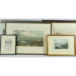 HAND TINTED & OTHER EARLY VIEWS OF WALES PRINTS (7) to include a lithograph by J NEWMAN titled 'Llyn