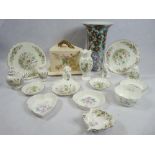 AYNSLEY 'WILD TUDOR', LITTLE SWEETHEART ornamental ware, Victorian cheese dish and base and a Past