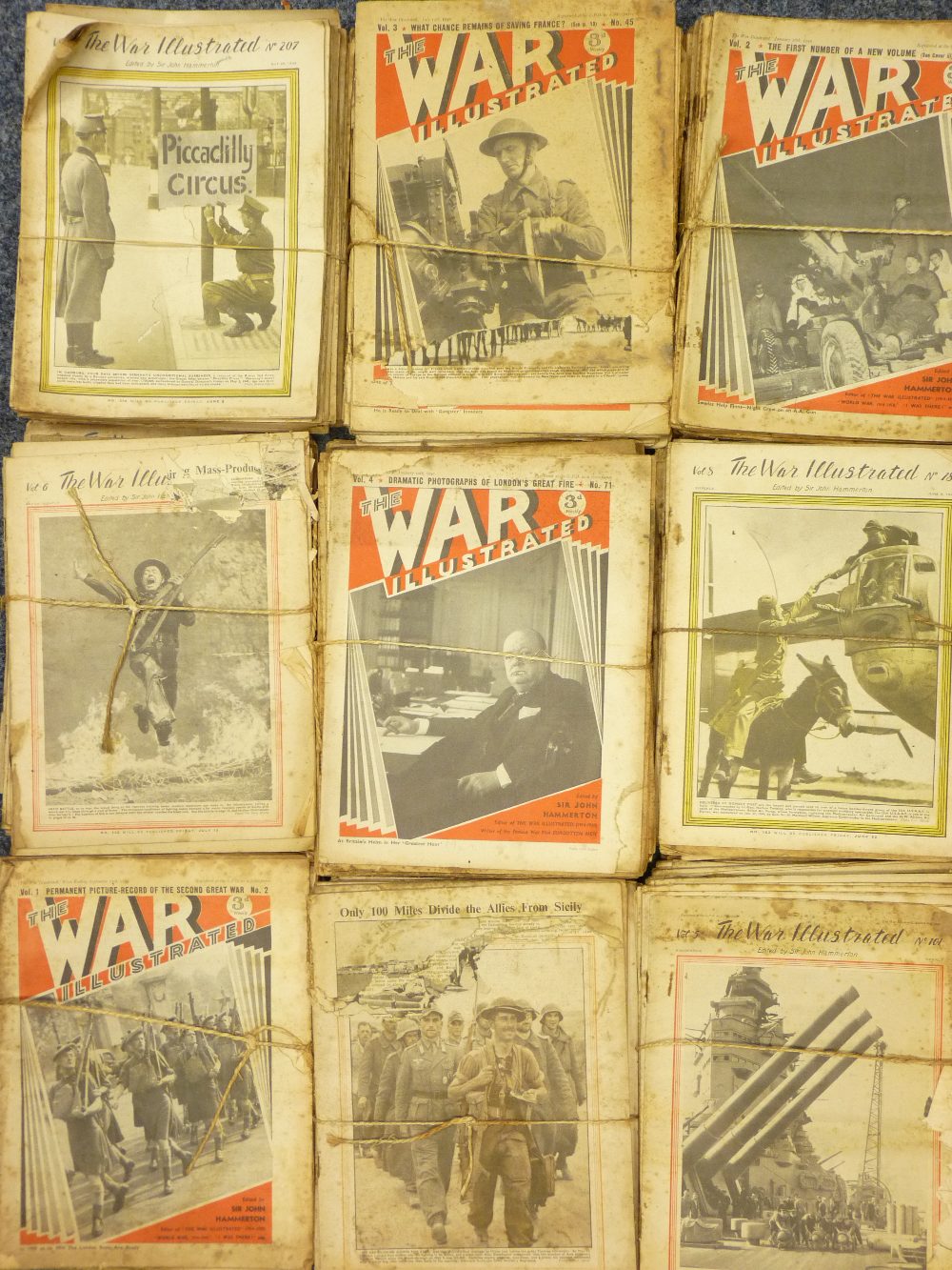 MAGAZINES - 'The War Illustrated' circa 1939, approximately two hundred and fifty issues