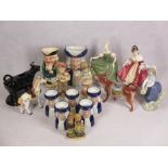 WOOD & SONS 'Ralph Enoch' Toby jugs, two Royal Doulton figurines 'Southern Belle' HN2229 and '