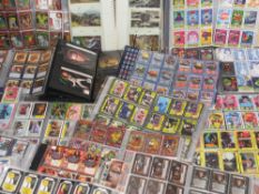 COLLECTOR'S CARDS/GAME CARDS - large mixed quantity in seventeen various sleeved folders along