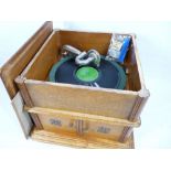 BELTONA WINDUP GRAMOPHONE IN A WOODEN CASE