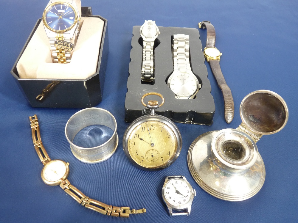 LADY'S & GENT'S WRISTWATCHES, reproduction pocket watch marked 'The Royal...