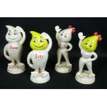 CAST METAL & PAINTED MONEYBOX FIGURINES advertising Esso, manufactured for M Busch GmbH Motor