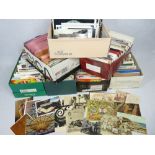 VINTAGE & LATER POSTCARD COLLECTION, an amassed quantity of many hundreds contained in seven shoe