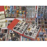COLLECTOR'S CARDS - comic book, film, tv, music and others, seven large multi-sleeved folders