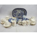 DUCHESS MARIE PART TEASET and a quantity of blue and white dinnerware ETC (in two boxes)