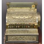 CIRCA 1900 NATIONAL CASH REGISTER, model 36, no. 248347, highly detailed in a chrome/plated