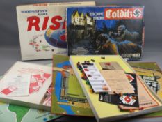 BOXED GAMES (2) - Escape from Colditz and Waddingtons Game Risk!