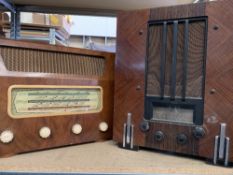 VINTAGE VALVE RADIOS (2) - Marconi, model no. 264A, 44cms H, 37.5cms W, 27cms D and Masteradio